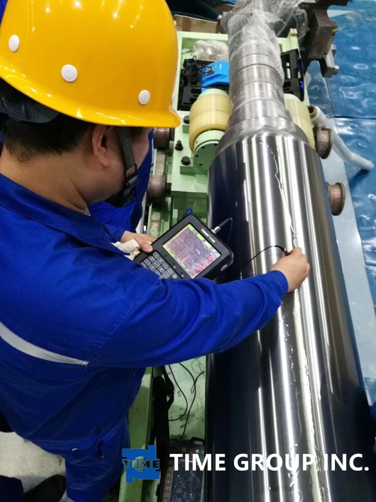 Ultrasonic flaw detection in marine industry.
