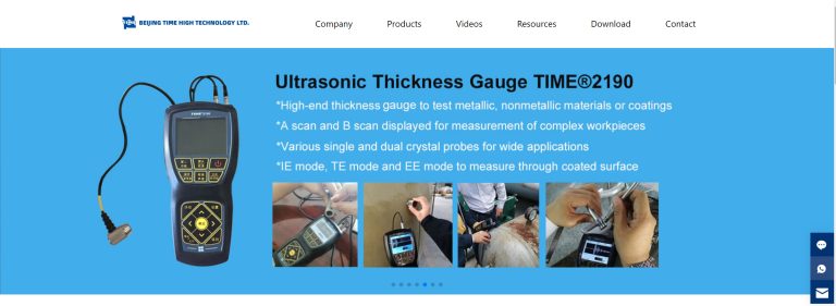 TIME ultrasonic <strong>thickness gauge</strong> features and advantages.